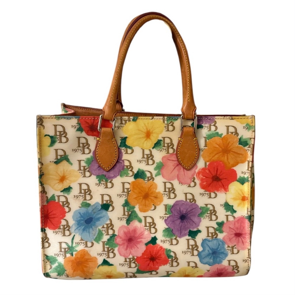 Dooney & Bourke Brown and Tan Tote Bag - Picture 3 of 7